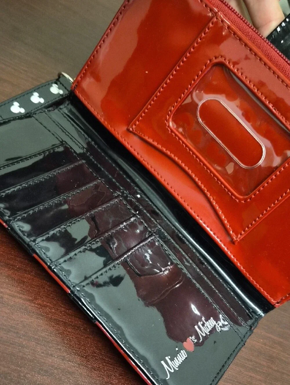 Minnie Mouse Red & Black Zip-Around Wallet